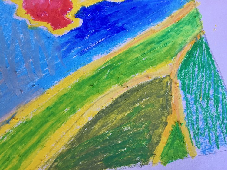 More color applied and blending together.