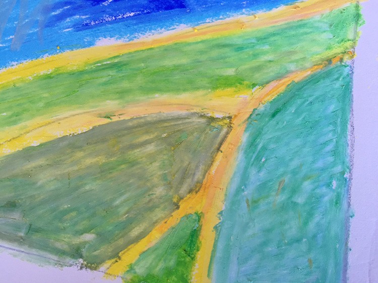 White goes over the whole thing to create a creamy lighter effect.